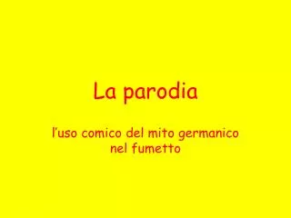 la parodia