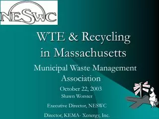 WTE &amp; Recycling in Massachusetts