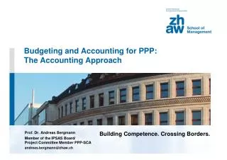 Budgeting and Accounting for PPP: The Accounting Approach