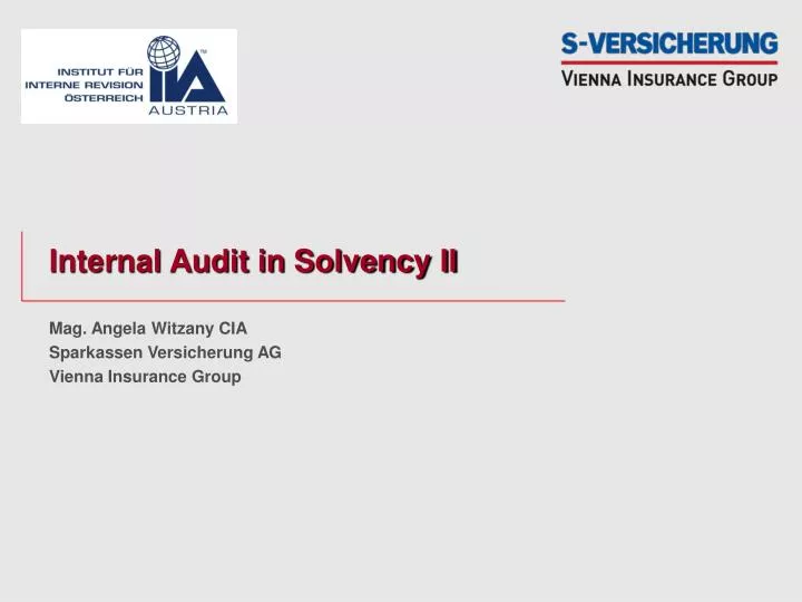internal audit in solvency ii