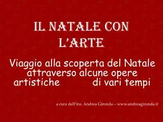 il natale con l arte