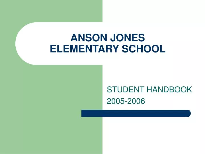 anson jones elementary school