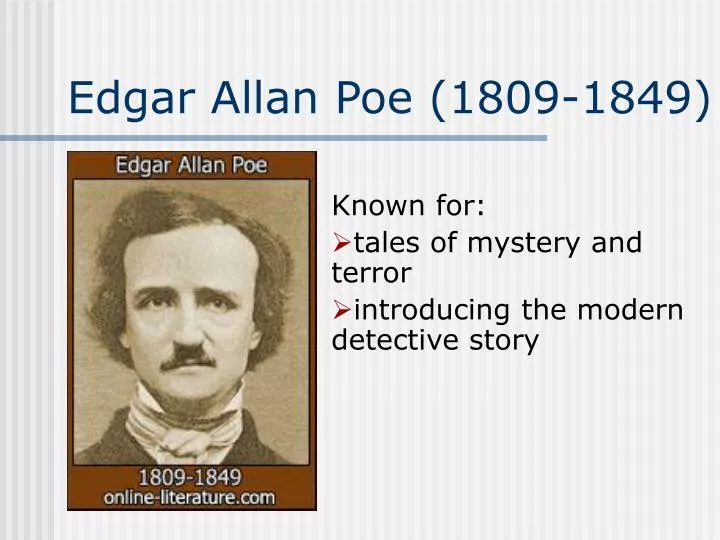 edgar allan poe 1809 1849