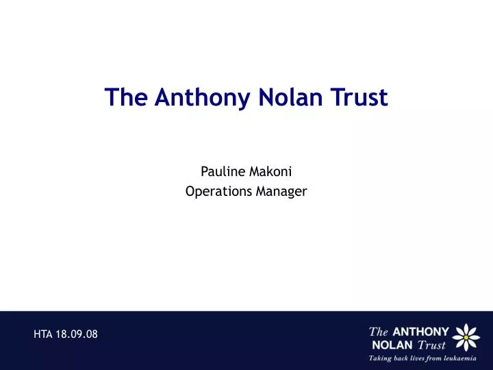 the anthony nolan trust