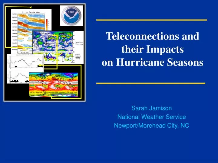 teleconnections and their impacts on hurricane seasons