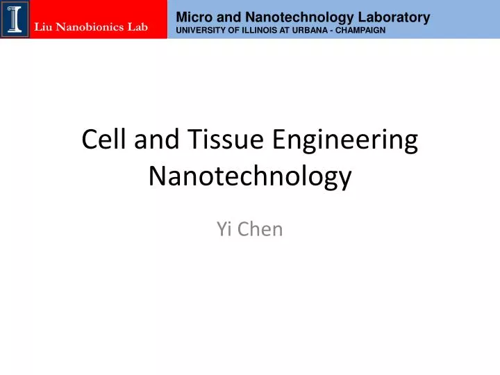 cell and tissue engineering nanotechnology