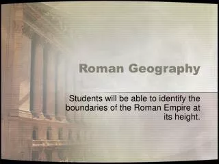 Roman Geography