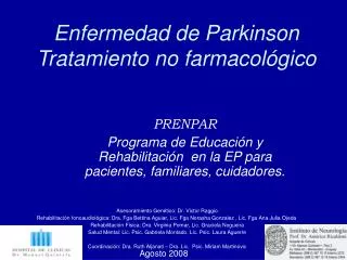 Enfermedad de Parkinson Tratamiento no farmacológico