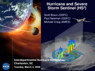 Hurricane and Severe Storm Sentinel (HS 3 )