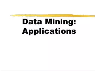 data mining applications