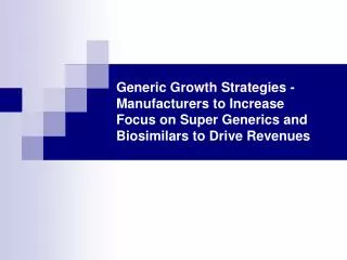 generic growth strategies