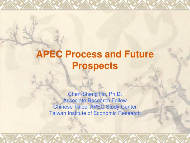 apec process and future prospects
