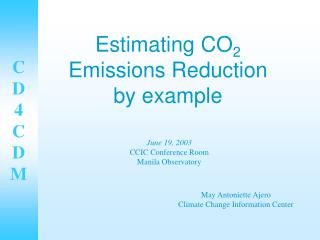 Estimating CO 2 Emissions Reduction by example