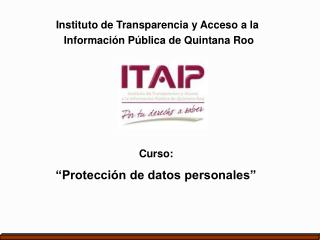 Curso: “Protección de datos personales”