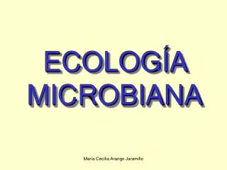 ecolog a microbiana