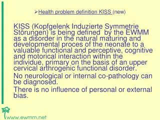 Health problem definition KISS (new)