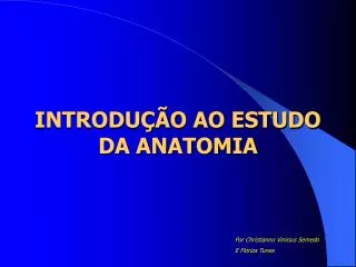 introdu o ao estudo da anatomia