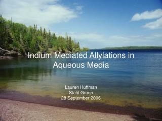 Indium Mediated Allylations in Aqueous Media