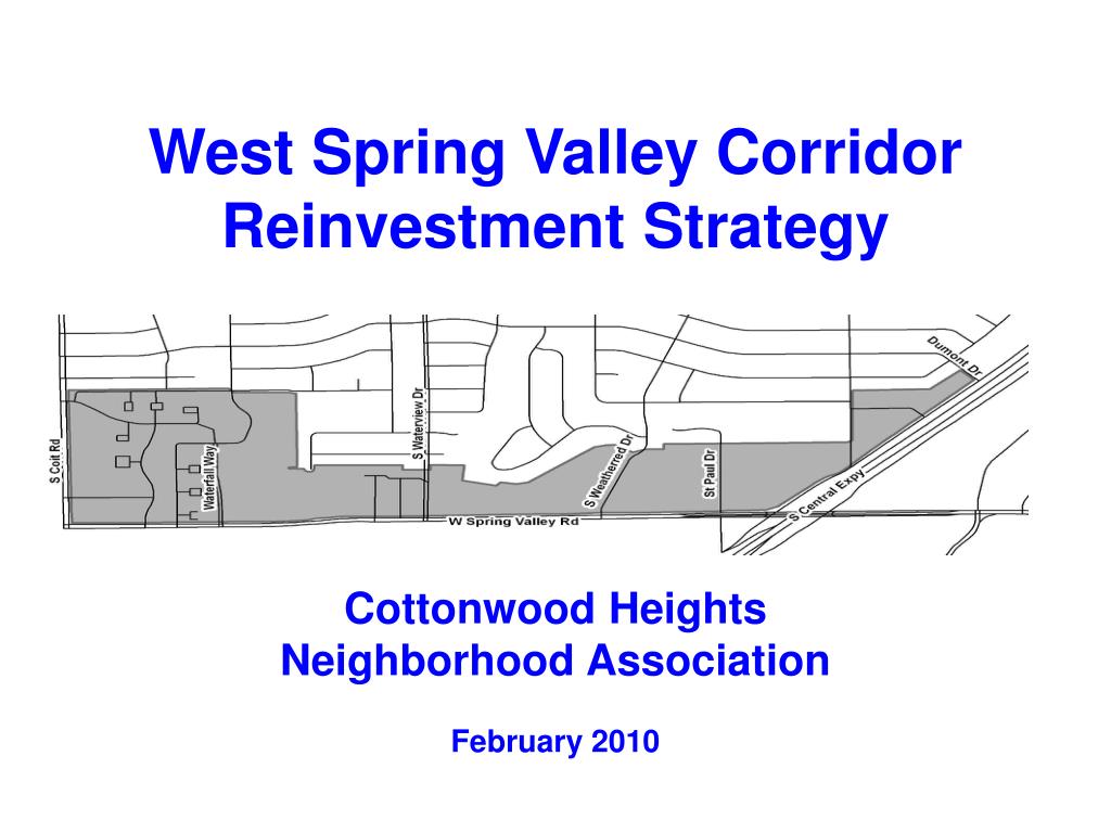PPT - West Spring Valley Corridor Reinvestment Strategy PowerPoint ...