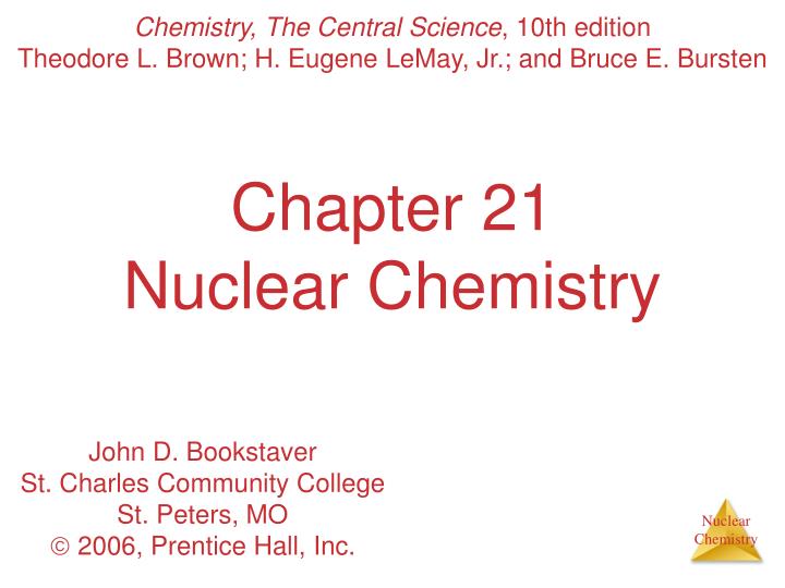 chapter 21 nuclear chemistry