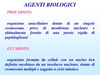 agenti biologici
