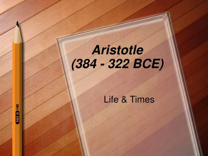 aristotle 384 322 bce