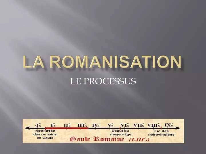 la romanisation