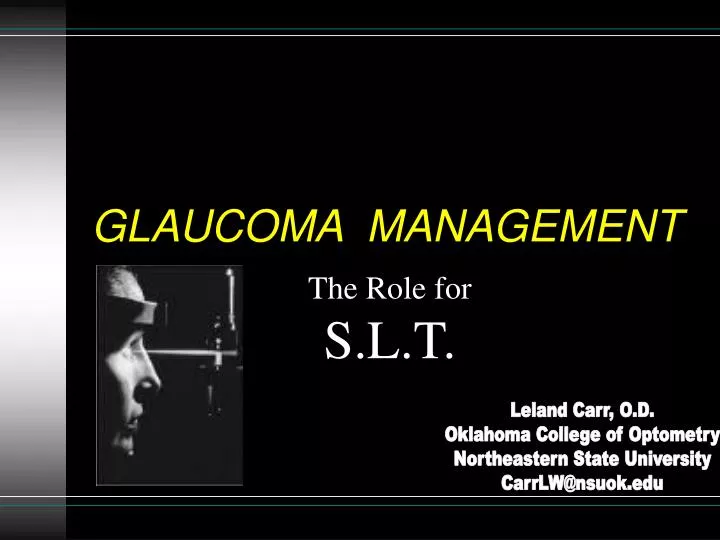 glaucoma management