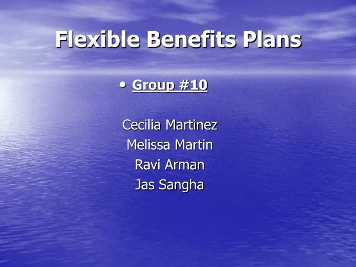 flexible benefits plans