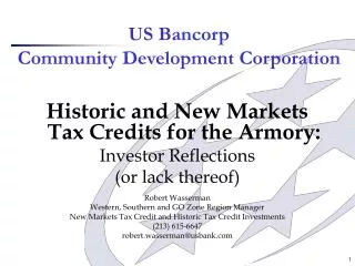 US Bancorp Community Development Corporation