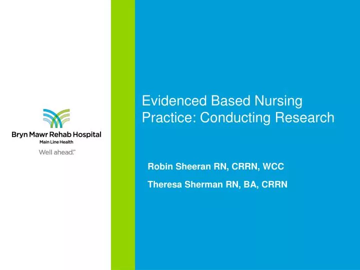 evidenced based nursing practice conducting research