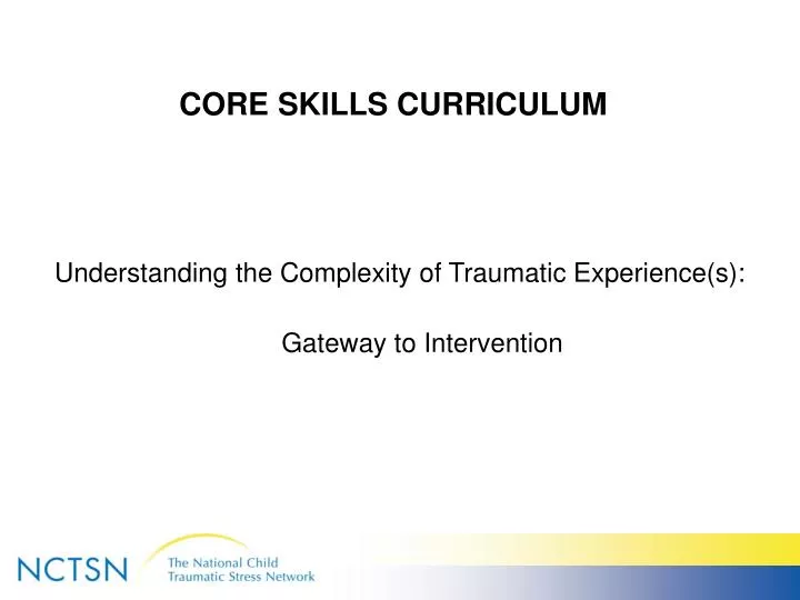 core skills curriculum
