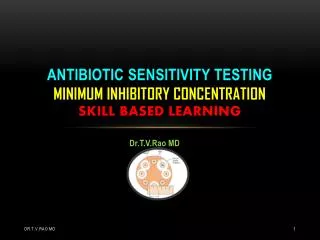minimum inhibitory concentration, antibiotic sensitivity tes