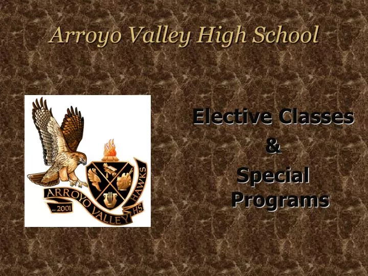 arroyo valley high school