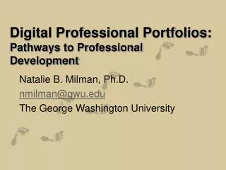 Digital Professional Portfolios: Pathways to Professional Development