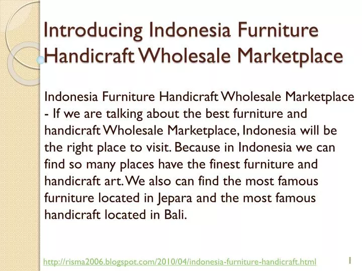 introducing indonesia furniture handicraft wholesale marketplace