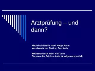arztpr fung und dann