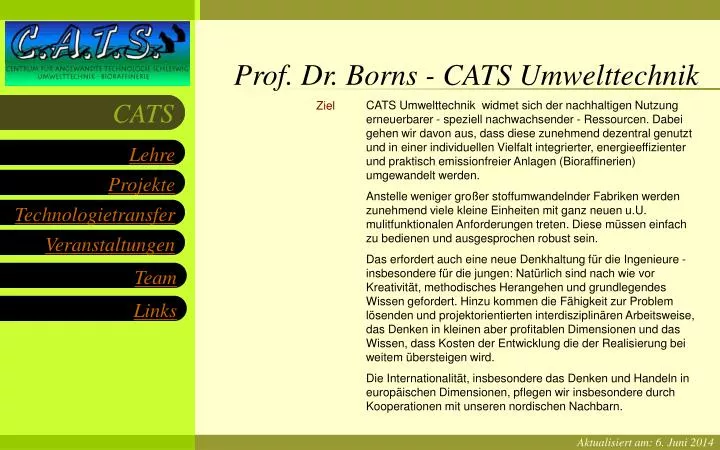 prof dr borns cats umwelttechnik