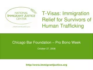 T-Visas: Immigration Relief for Survivors of Human Trafficking