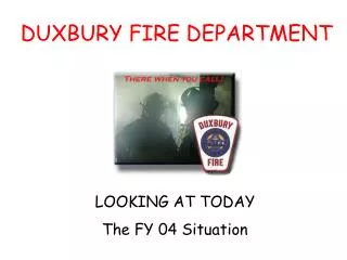 DUXBURY FIRE DEPARTMENT