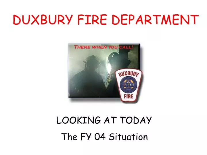 duxbury fire department