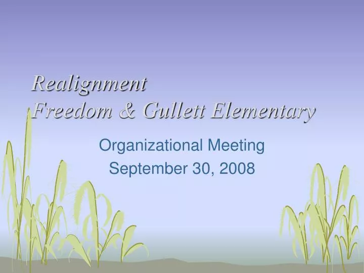 realignment freedom gullett elementary