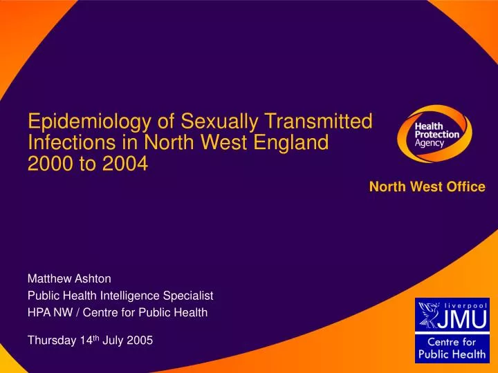 epidemiology of sexually transmitted infections in north west england 2000 to 2004