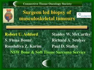 Surgeon led biopsy of musculoskeletal tumours
