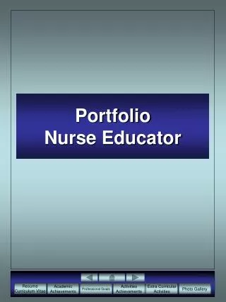 Portfolio Nurse Educator