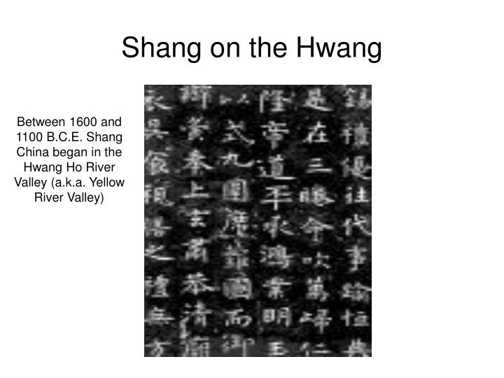 shang on the hwang