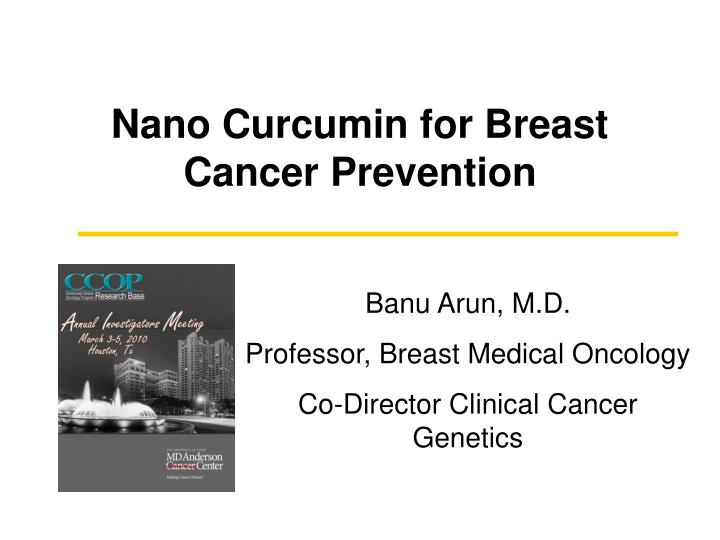 nano curcumin for breast cancer prevention