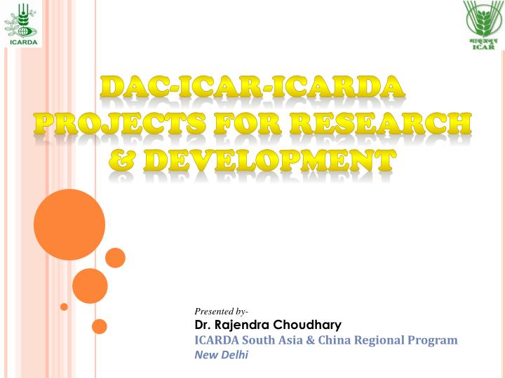 dac icar icarda projects for research development