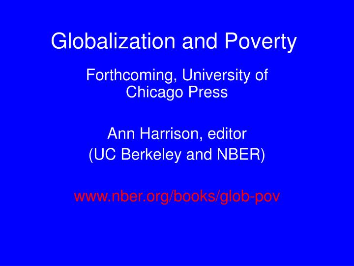 globalization and poverty