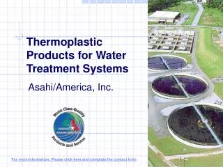 Thermoplastic Products for Water Treatment Systems